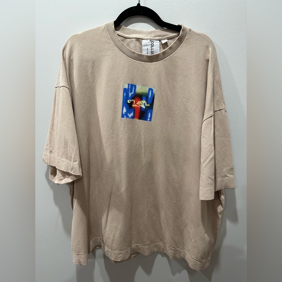 COLLUSION Unisex oversized t-shirt with print in pique 2xl - Picture 4 of 7